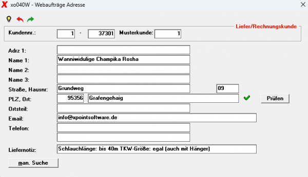  Neuanlage Einzelkunde